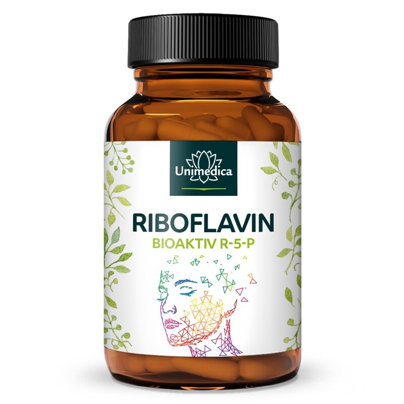 Riboflavine bioactive  riboflavine 5-phosphate de sodium (R-5-P) - 100 mg par dose journalière (1 gélule) - 90 gélules - par Unimedica