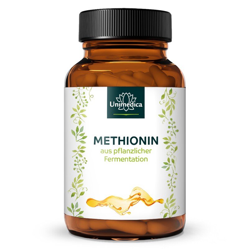 Méthionine - 1 500 mg par dose journalière (3 gélules) - 360 gélules - par Unimedica