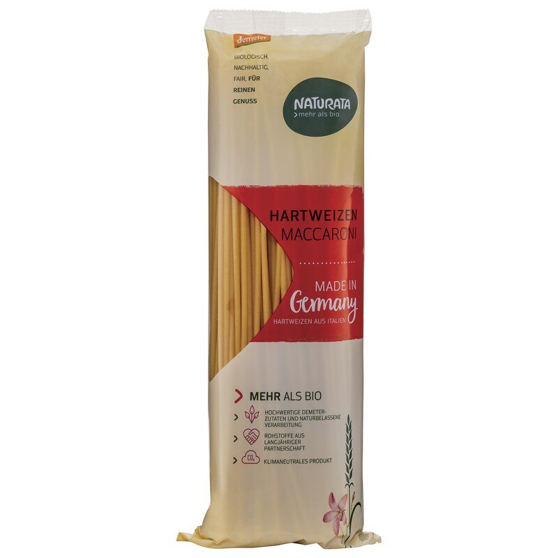 Hartweizen Maccaroni demeter-bio - Naturata - 500 g
