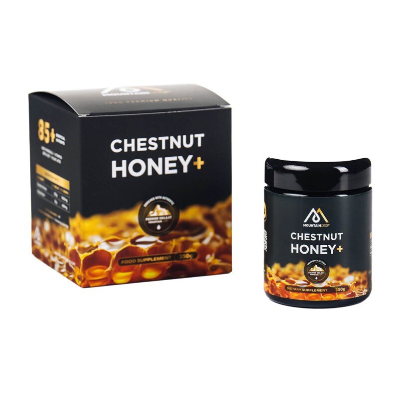 Chestnut Honey - Kastanienhonig - Mountaindrop® - Kastanienhonig mit Shilajit - 350 ml