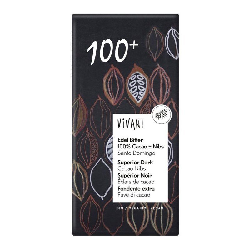 Supérieur Noir 100% cacao + Éclats de cacao