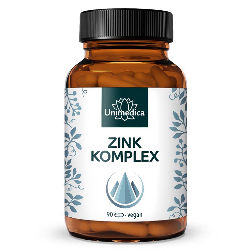 Complexe de zinc  3 formes  25 mg de zinc par dose journalière (1 gélule)  hautement dosé  90 gélules  par Unimedica