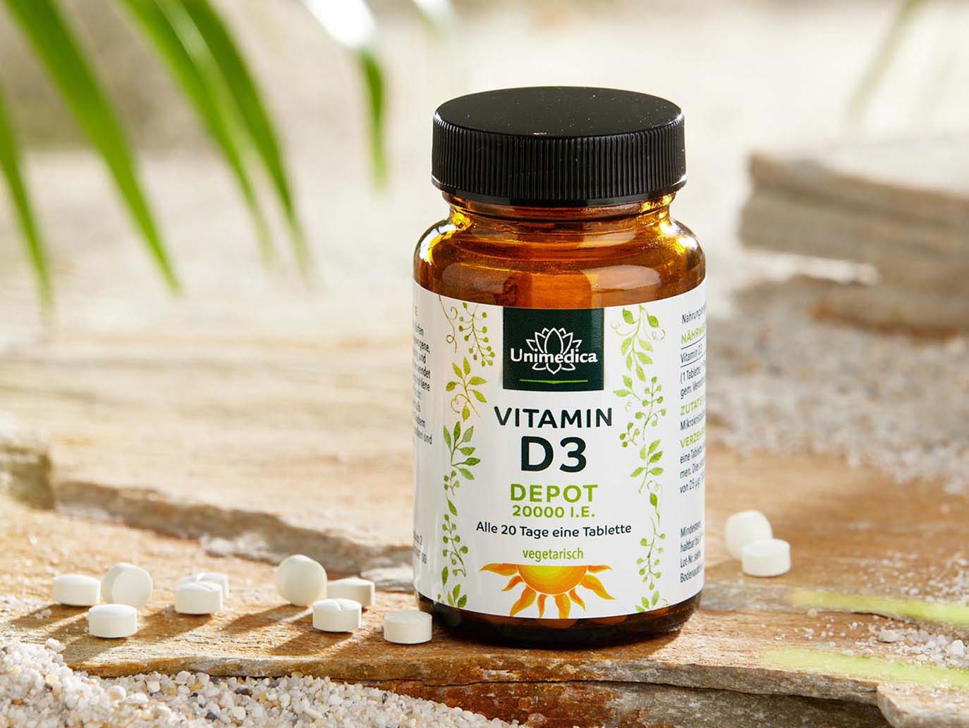 Vitamine D3 Depot 20.000 I.E. - 120 comprimés  Unimedica