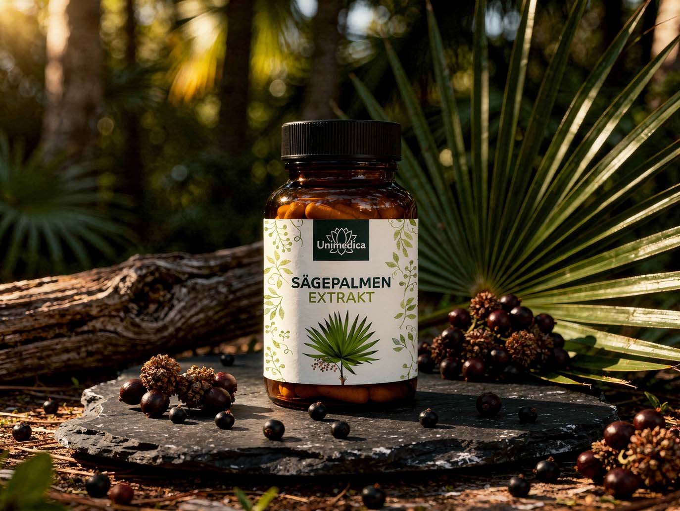 Extrait de palmier nain  310 mg par dose journalière (1 gélule)  200 gélules  par Unimedica