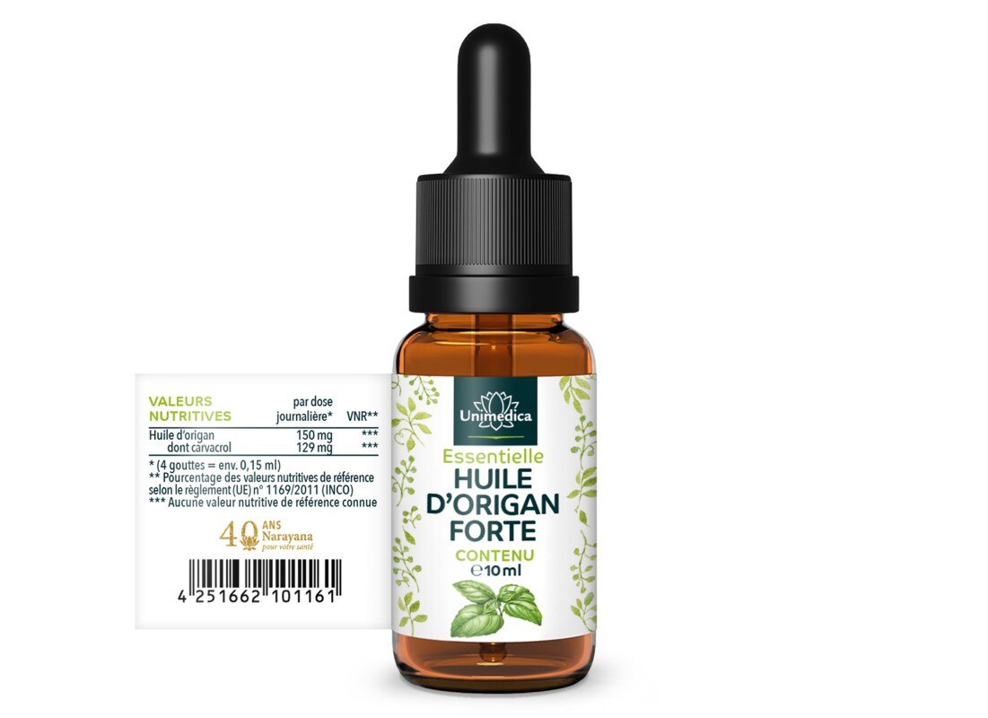 Huile d'origan forte 86% - 10 ml par Unimedica