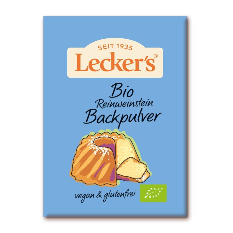 Reinweinstein Backpulver Bio - Lecker's - 4 x 21 g