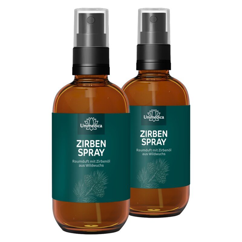 Lot de 2: Spray au pin cembro - parfum d'ambiance à l'huile de pin cembro issu de la croissance sauvage - 2 x 100 ml - de Unimedica