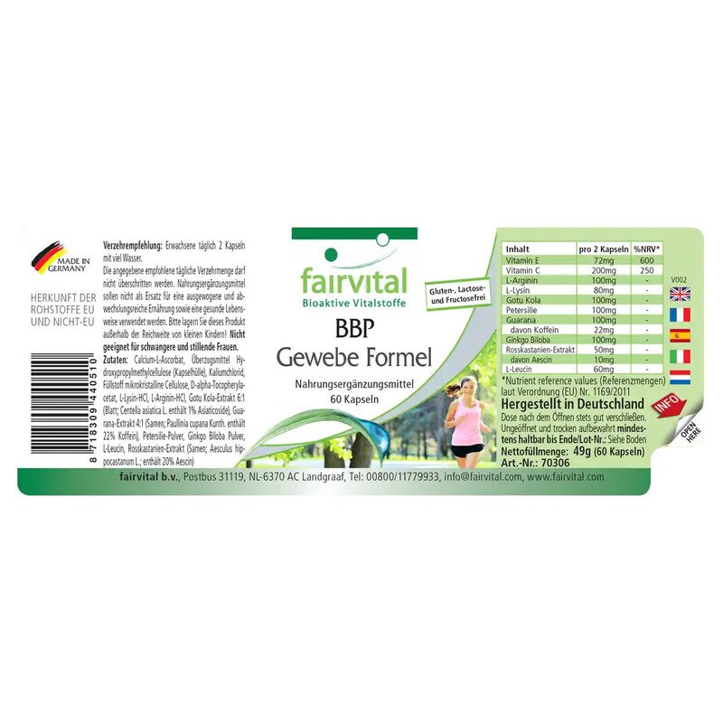 BBP Gewebe Formel - Fairvital - 60 Kapseln