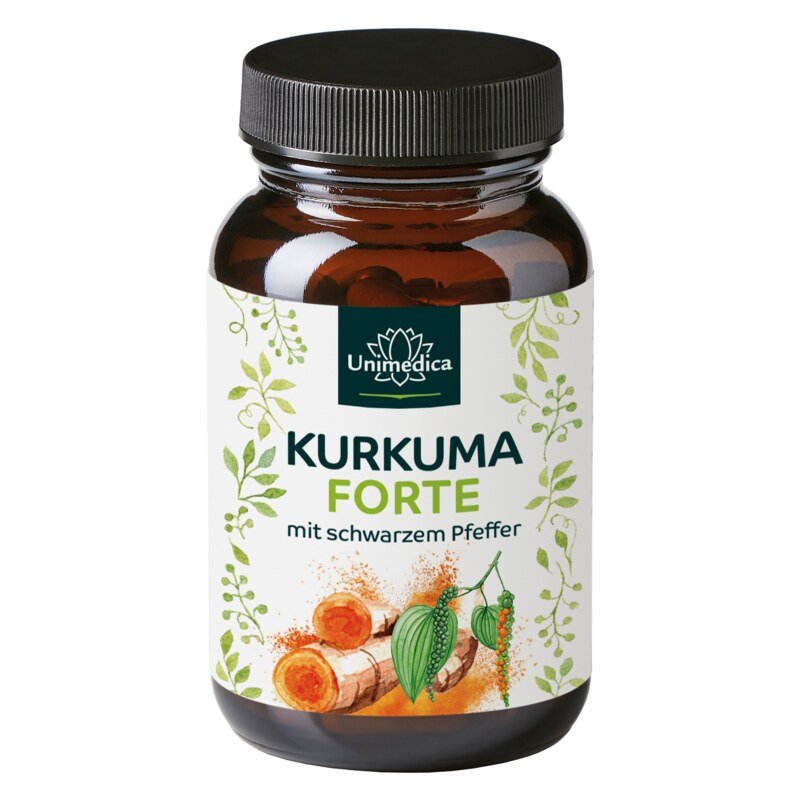 Curcuma FORTE  au poivre noir - 90 gélules - par Unimedica