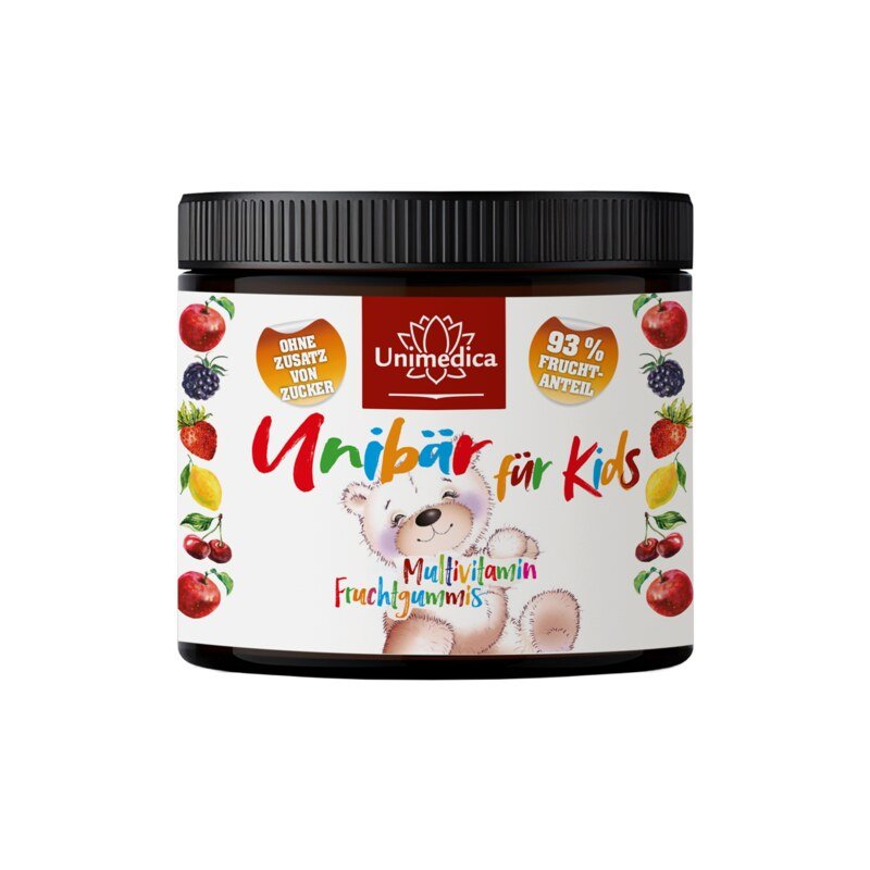 Unibär pour enfants - multivitamines  bonbons fruités - 120 bonbons - par Unimedica