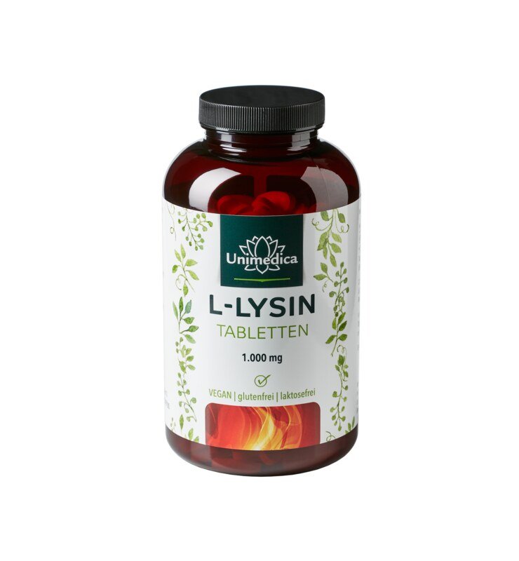 L-lysine - 1 000 mg par dose journalière - 360 comprimés - par Unimedica