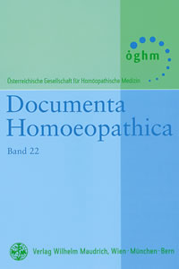 Band 22 - Documenta Homoeopathica