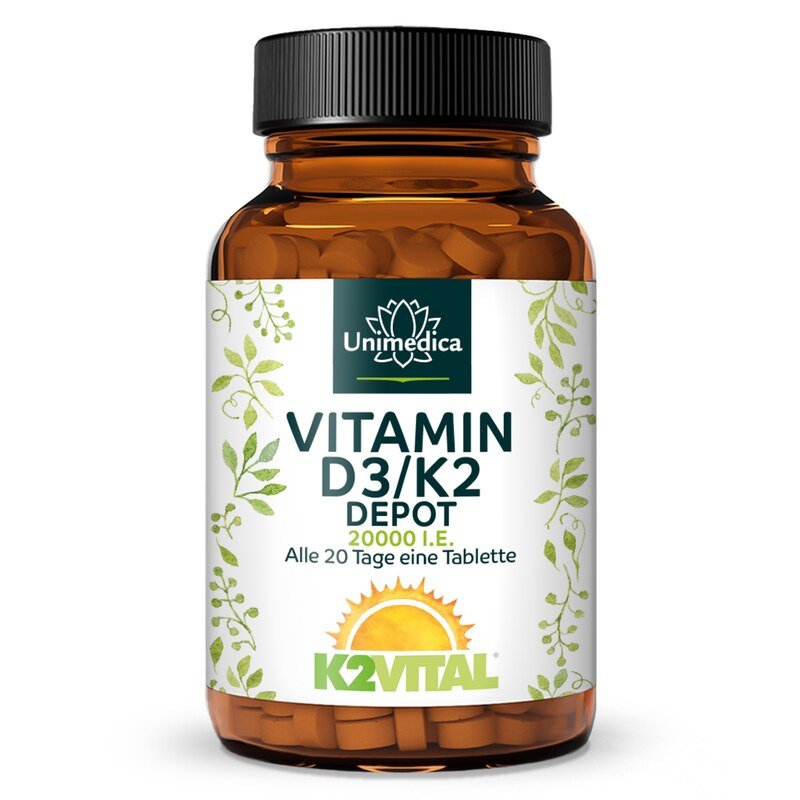 Vitamin D3 / K2 Depot  180 comprimés  d'Unimedica