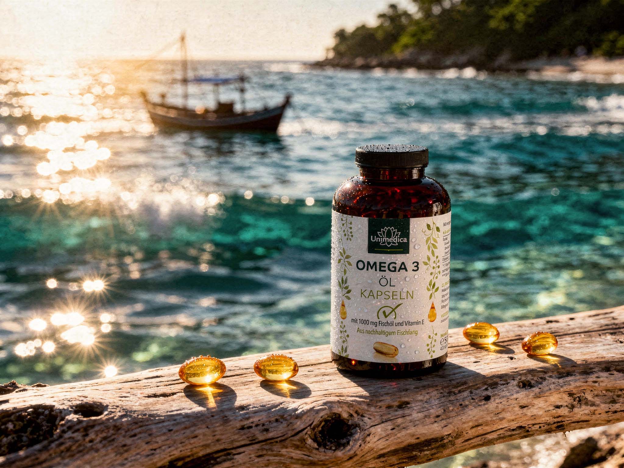 Huile de poisson aux oméga-3 -1000 mg - 400 gélules - Unimedica