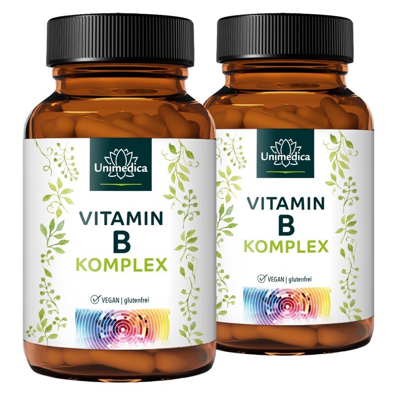 Lot de 2: Complexe de vitamines B  hautement dosé - 2 x 180 gélules - par Unimedica